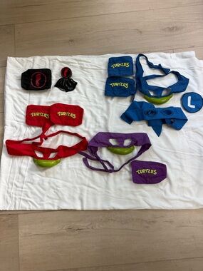 Vintage 1988 TMNT Battle Fun Set Costume Ninja Turtle Rare